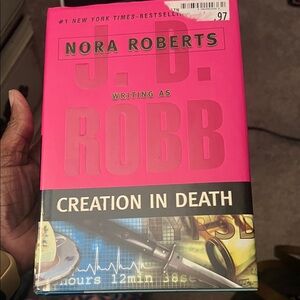 Pink 'Creation in Death' Hardcover Book